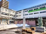 札幌龍谷学園高等学校：冬の学校風景①