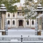 龍谷大学：冬の学校風景